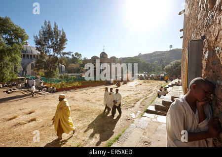 Église Notre Dame Mary de Sion, Axum, province du Tigré, en Ethiopie Banque D'Images