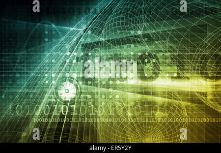 La technologie Open Source ou des technologies comme abstraite Banque D'Images