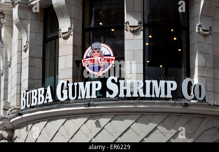 Londres, Angleterre, Royaume-Uni. Bubba Gump Shrimp Co succursale à Coventry Street Banque D'Images