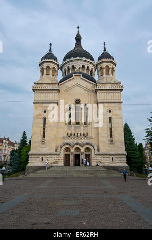 Avram Iancu Square, Dormition de la Theotokos Cathédrale, Cluj-Napoca, Roumanie, Klausenburg Banque D'Images