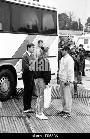 C'est un événement de bienfaisance de coup de grâce royale, tenue à Alton Towers dans le Staffordshire, 15 juin 1987. Le prince Andrew, duc d'York, Sarah Ferguson, duchesse d'York, de l'île. Banque D'Images