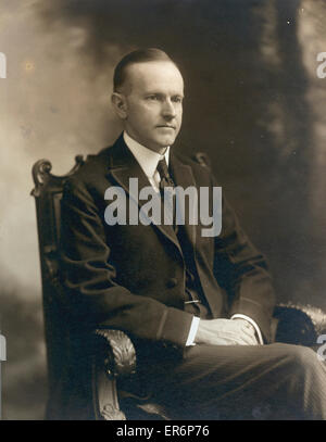 GOV'r. Calvin Coolidge Banque D'Images