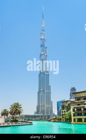 Dubaï Burj Khalifa, Dubaï, Émirats arabes unis, ÉMIRATS ARABES UNIS, Moyen Orient Banque D'Images