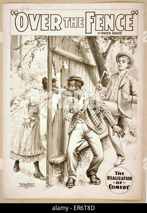 Sur la clôture par Owen Davis Banque D'Images