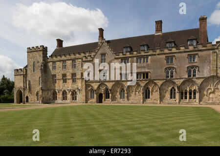 La maison de l'Abbé à Battle Abbey dans l'East Sussex Banque D'Images