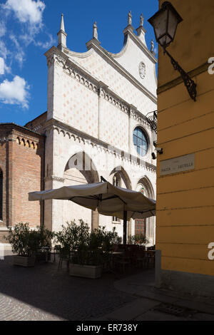 La Cathédrale de Vicence dans la Piazza del Duomo, à Vicenza en Italie. Architecte Andrea Palladio. Banque D'Images