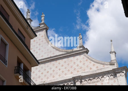 La Cathédrale de Vicence dans la Piazza del Duomo, à Vicenza en Italie. Architecte Andrea Palladio. Banque D'Images