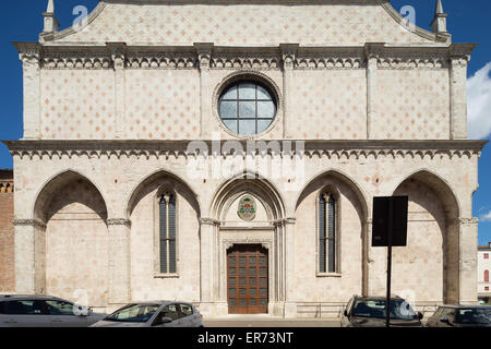 La Cathédrale de Vicence dans la Piazza del Duomo, à Vicenza en Italie. Architecte Andrea Palladio. Banque D'Images