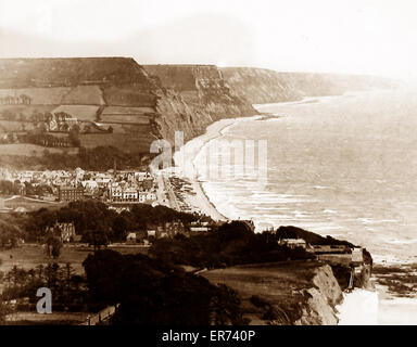 Période Victorienne Devon Sidmouth Banque D'Images