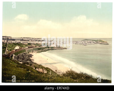 St. Ives, vue générale, Cornwall, Angleterre Banque D'Images