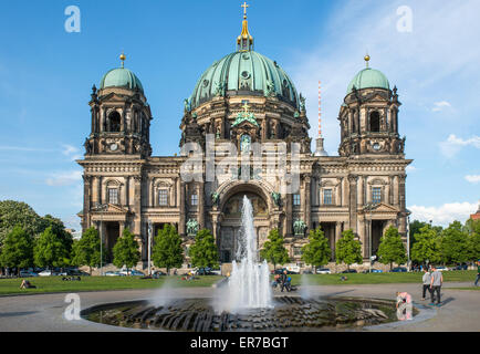 Cathédrale de Berlin (Berliner Dom) sur l'île des musées dans le quartier de Mitte à la capitale allemande Banque D'Images