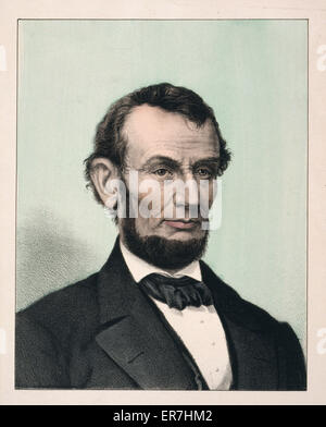 Abraham Lincoln, seizième président des États-Unis - Banque D'Images