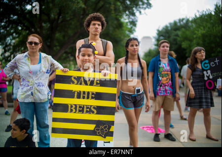 Austin, Texas, États-Unis. 23 mai 2015. Mars contre Monsanto : Austin Banque D'Images