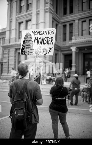 Austin, Texas, États-Unis. 23 mai 2015. Mars contre Monsanto : Austin Banque D'Images