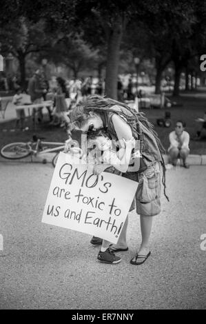 Austin, Texas, États-Unis. 23 mai 2015. Mars contre Monsanto : Austin Banque D'Images