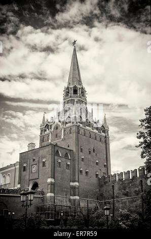 Moscow kremlin, tour Troitskaya Banque D'Images