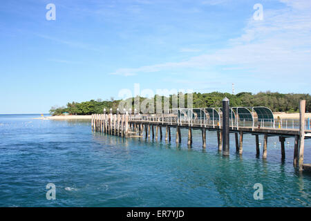 Green Island, Cairns North Queensland sur sunny day Banque D'Images