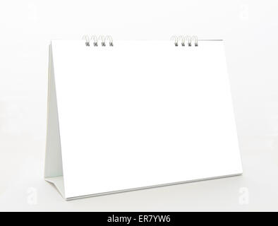 Calendrier de bureau vide Banque D'Images