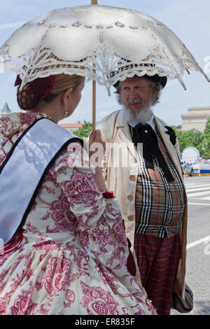 La guerre civile américaine - 2015 personnificateurs National Memorial Day Parade - Washington, DC USA Banque D'Images