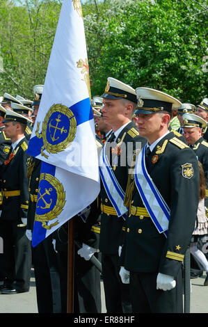 Célébrant le 70e anniversaire de la fête de la Victoire en Baltiysk Banque D'Images