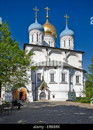 La cathédrale de la Transfiguration. Monastère Novospassky, Moscou, Russie. Banque D'Images