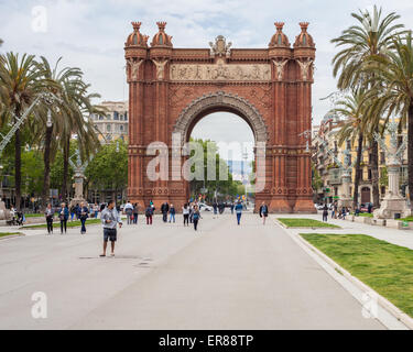 Arc de Triomphe à Barcelone Banque D'Images