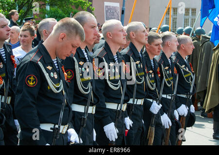 Célébrant le 70e anniversaire de la fête de la Victoire en Baltiysk Banque D'Images