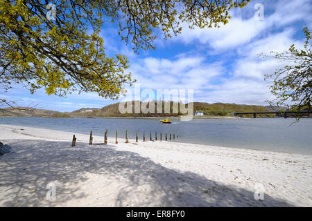 L'exploitation des sables bitumineux de Morar 'Silver' est les Highlands écossais est sur la côte nord-ouest entre Fort William et Mallaig Banque D'Images