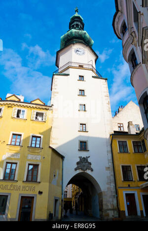 Michalska Brana, St Michael's Gate, vieille ville, Bratislava, Slovaquie, Europe Banque D'Images