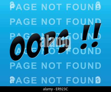 Vector illustration d'erreur informatique concept bleu Illustration de Vecteur