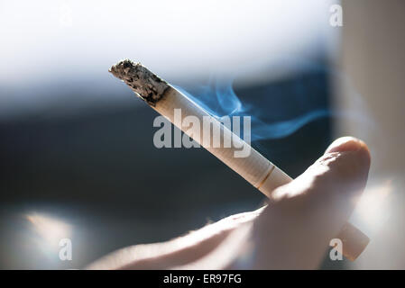 La fumée de cigarette Banque D'Images