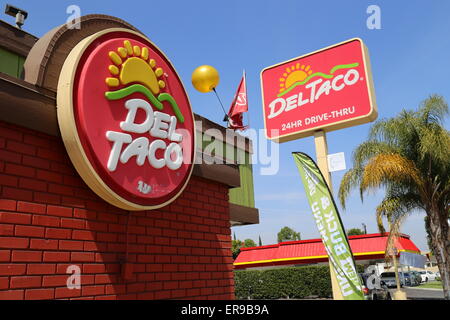 Del Taco à Los Angeles, Californie 2015 Banque D'Images