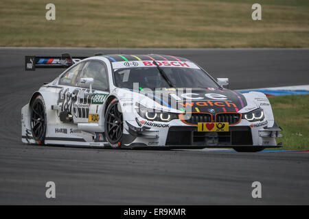 Lausitzring en Allemagne. 29er mai 2015. DTM, Deutsche Tourenwagen Meisterschaft Marco Wittmann (BMW M4 DTM BMW Team RMG) 1 Crédit : Burghard Schreyer/Alamy Live News Banque D'Images