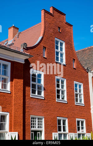 Maison typique dans le quartier hollandais de Potsdam, Allemagne Banque D'Images