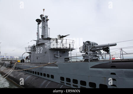 USS Pampanito (SS-383/AGSS-383), un sous-marin de la classe Balao était Banque D'Images