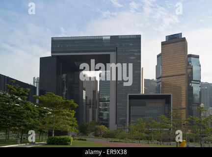 Tamar dh Park HONG KONG ADMIRALTY bâtiment Bâtiments bureaux du gouvernement central de l'architecture moderne de chine Banque D'Images