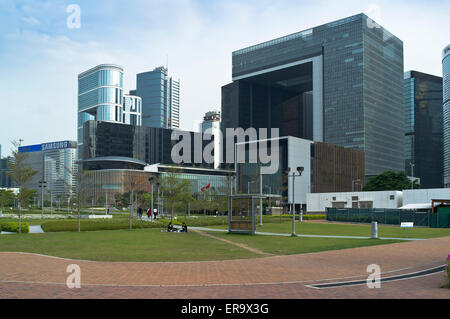 Tamar dh AMIRAUTÉ Park HONG KONG Hong Kong bureaux du gouvernement central et la construction des bâtiments des parcs Legco Banque D'Images