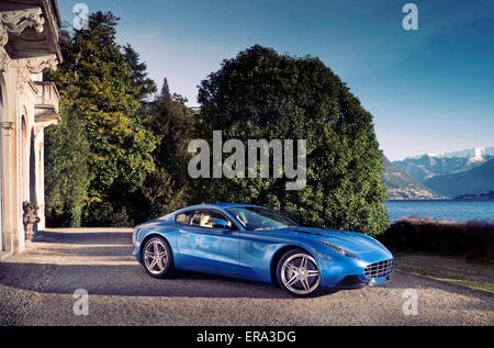 2015 Berlinetta Lusso par Touring de Milan photographié par le lac de Côme Italie Banque D'Images