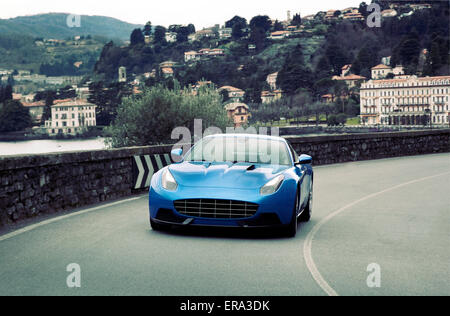 2015 Berlinetta Lusso par Touring de Milan photographié par le lac de Côme Italie Banque D'Images