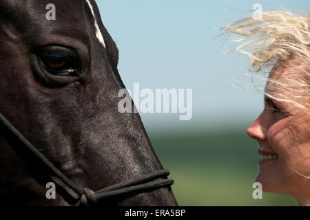 Femme à Hanovre Banque D'Images