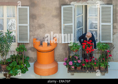 Italie Piémont Canavese le chemin Francigena Ivrea Banque D'Images