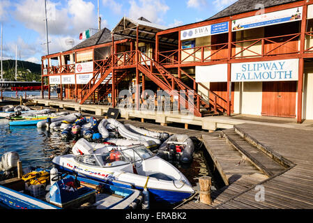 Antigua Yacht Club Marina Promenade, English Harbour, Antigua Banque D'Images