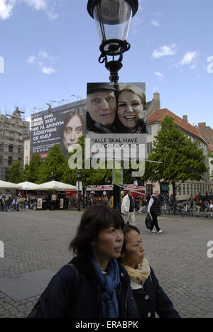 Copenhague, Danemark. 30 mai, 2015. Des affiches électorales parlementaires sur les rues. L'élection sera danois 18 juin 2015. Crédit : François doyen/Alamy Live News Banque D'Images