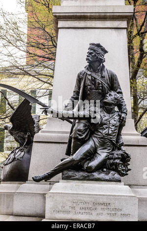 Le Brigadier général Thaddeus Kosciuszko Memorial, Lafayette Park, Pennsylvania Avenue NW, Washington, DC Banque D'Images