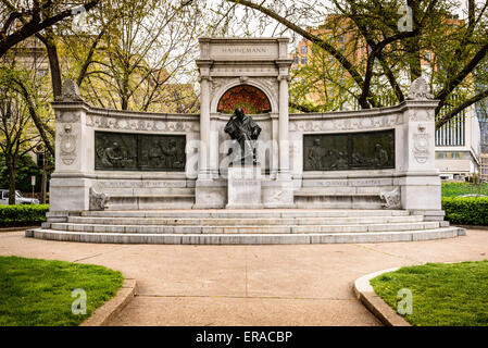 Le Dr Samuel Hahnemann, Scott Memorial Circle, Massachusetts Avenue NW, Washington, DC Banque D'Images