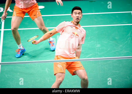 Sydney, Australie - 30 mai 2015 : l'Australian Open 2015 Badminton tenue demi-finale du tournoi de Sydney le 30 mai 2015 à Sydney, Australie. Banque D'Images