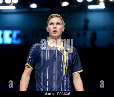 Sydney, Australie - 30 mai 2015 : l'Australian Open 2015 Badminton tenue demi-finale du tournoi de Sydney le 30 mai 2015 à Sydney, Australie. Banque D'Images