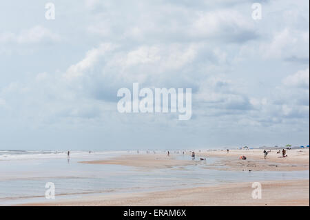 Florida's St Augustine Beach sur l'Île Anastasia. Banque D'Images