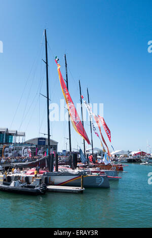 Volvo Ocean Race 2015, Auckland, Nouvelle-Zélande escale Banque D'Images