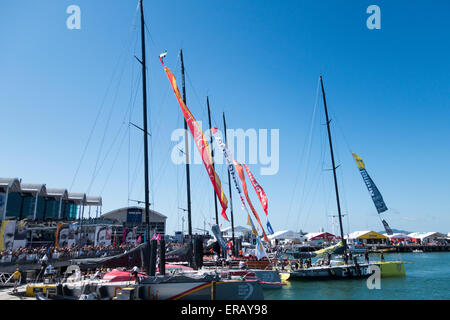 Volvo Ocean Race 2015, Auckland, Nouvelle-Zélande escale Banque D'Images